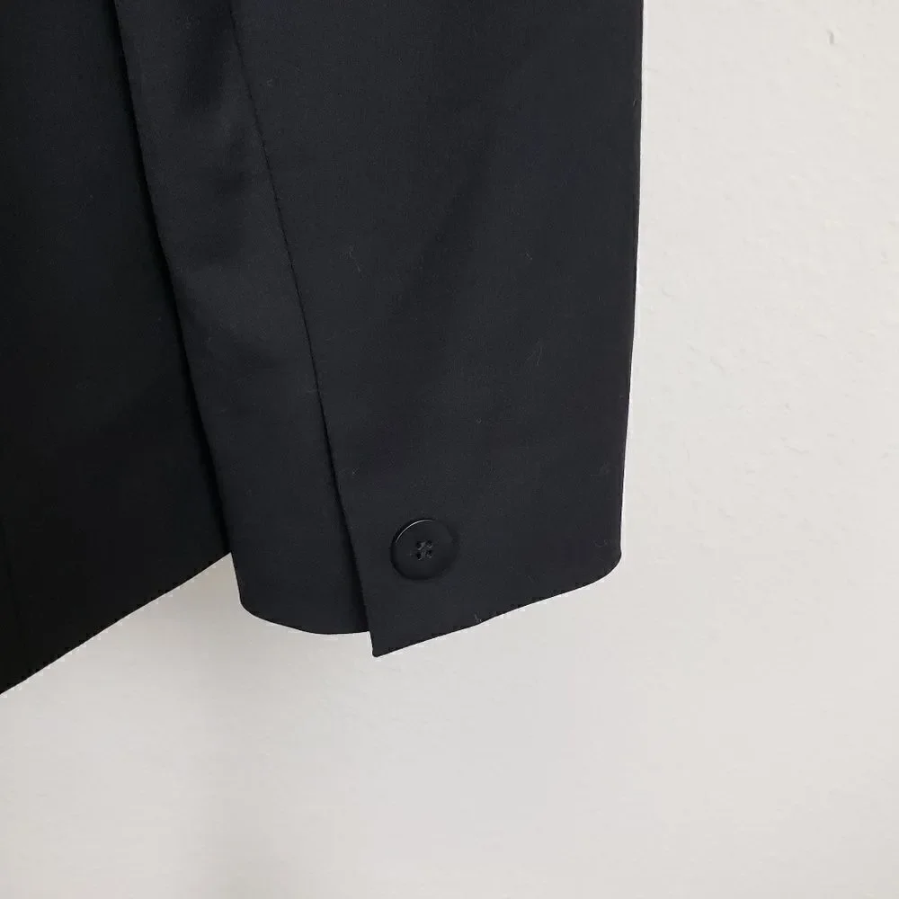 Lafayette 148 New York double button blazer black